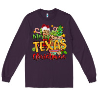 Plum merry texas christmas Long Sleeve Tee - Zillion Design Studio