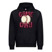 Black game day baseball Urban Hoodie - MaliasSmallBusiness