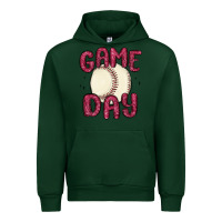 Forest Green game day baseball Urban Hoodie - MaliasSmallBusiness
