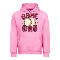 Fuchsia Pink game day baseball Urban Hoodie - MaliasSmallBusiness