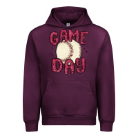 Mauve Wine game day baseball Urban Hoodie - MaliasSmallBusiness