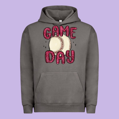Game Day Baseball Urban Hoodie Designed By Maliassmallbusiness