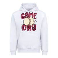 White game day baseball Urban Hoodie - MaliasSmallBusiness