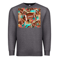 Charcoal Heather football leopard cowhide Premium Sweatshirt - JahusDesignShop