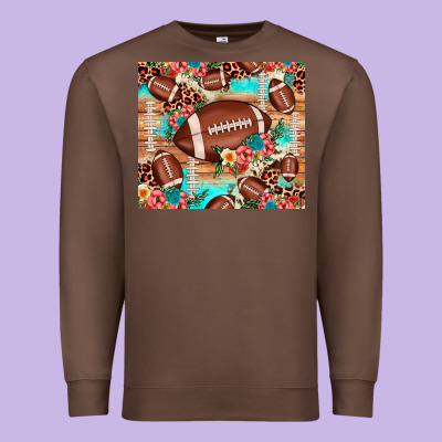 Football Leopard Cowhide Premium Sweatshirt Designed By Jahusdesignshop