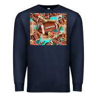 Navy football leopard cowhide Premium Sweatshirt - JahusDesignShop