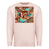 Pale Pink football leopard cowhide Premium Sweatshirt - JahusDesignShop