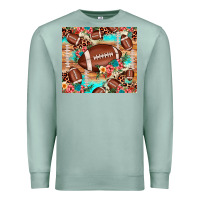 Seafoam football leopard cowhide Premium Sweatshirt - JahusDesignShop