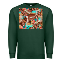 Sports Green football leopard cowhide Premium Sweatshirt - JahusDesignShop