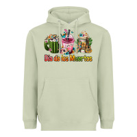 Matcha mexican día de los muertos coffee cups Heavyweight Hoodie - FaDigitalArtStudio