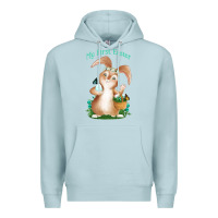 Blue Mist Babies First Easter Boys Premium Hoodie - Jasminsmagicworld