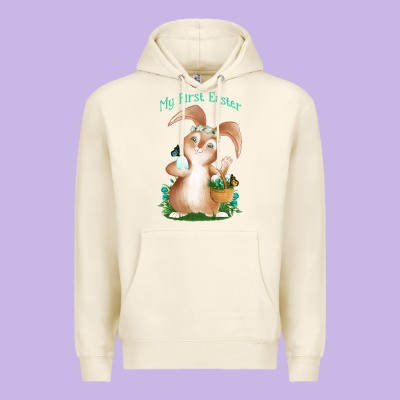Babies First Easter Boys Premium Hoodie Designed By Jasminsmagicworld