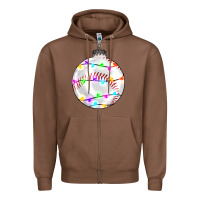 Chestnut Christmas baseball Zipper Hoodie - RanaPortraitStore