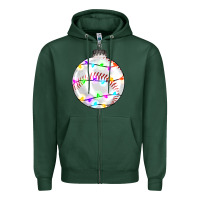 Sports Green Christmas baseball Zipper Hoodie - RanaPortraitStore