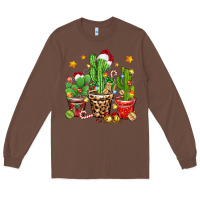Chestnut Christmas cactus Long Sleeve Tee - Zillion Design Studio