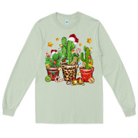 Matcha Christmas cactus Long Sleeve Tee - Zillion Design Studio