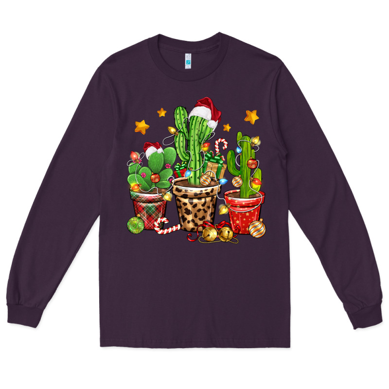Christmas Cactus Long Sleeve Tee by Zillion Design Studio | Teevron
