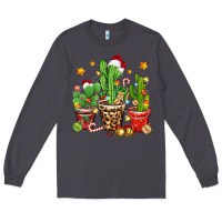 Smoke Christmas cactus Long Sleeve Tee - Zillion Design Studio