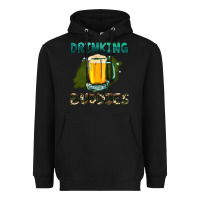 Black drinking buddies with beer Heavyweight Hoodie - HRA Design Shop