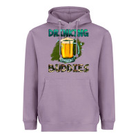 Lavender drinking buddies with beer Heavyweight Hoodie - HRA Design Shop