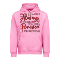 Fuchsia Pink you will always be my forever you will forever be Urban Hoodie - MaliasSmallBusiness