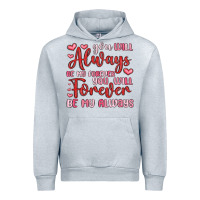 Heather Grey you will always be my forever you will forever be Urban Hoodie - MaliasSmallBusiness