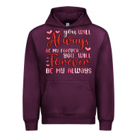 Mauve Wine you will always be my forever you will forever be Urban Hoodie - MaliasSmallBusiness