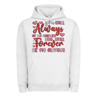 Pigment Lunar Rock you will always be my forever you will forever be Urban Hoodie - MaliasSmallBusiness