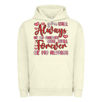 Pigment Pistachio you will always be my forever you will forever be Urban Hoodie - MaliasSmallBusiness