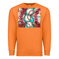 Carrot baseball leopard cowhide turquoise Premium Sweatshirt - JahusDesignShop