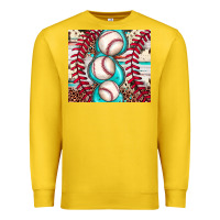 Lemon baseball leopard cowhide turquoise Premium Sweatshirt - JahusDesignShop