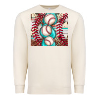 Sandshell baseball leopard cowhide turquoise Premium Sweatshirt - JahusDesignShop