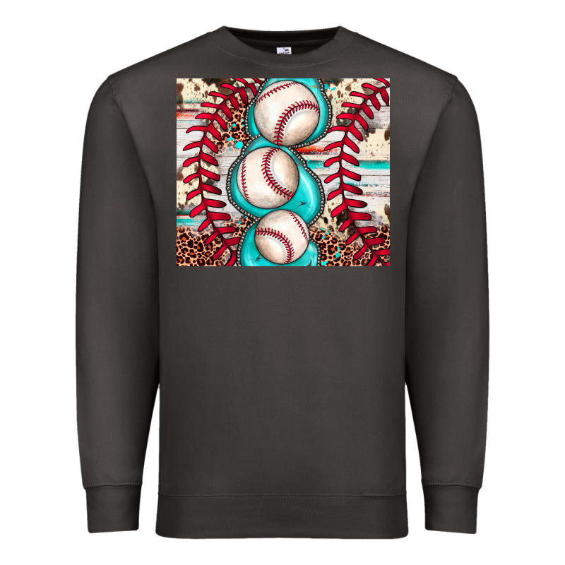 Baseball Leopard Cowhide Turquoise Premium Sweatshirt by JahusDesignShop | Teevron