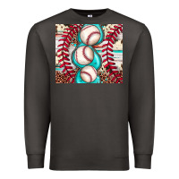 Smoke baseball leopard cowhide turquoise Premium Sweatshirt - JahusDesignShop