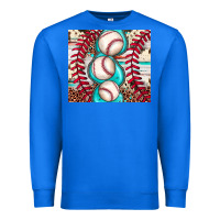 True Royal baseball leopard cowhide turquoise Premium Sweatshirt - JahusDesignShop