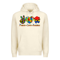 Sandshell Peace Love Autism Premium Hoodie - Jasminsmagicworld