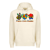 Tofu Peace Love Autism Premium Hoodie - Jasminsmagicworld