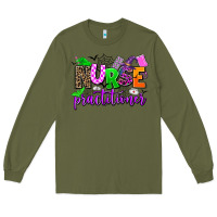 Army Green nurse practitioner Long Sleeve Tee - AdoDesignShop