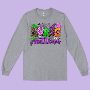 Nurse Practitioner Long Sleeve Tee Designed By Adodesignshop