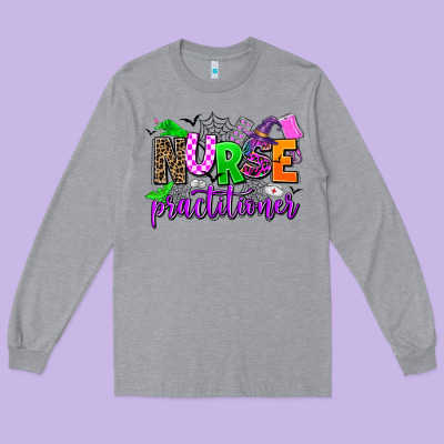 Nurse Practitioner Long Sleeve Tee Designed By Adodesignshop