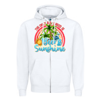 White beer and sunshine Zipper Hoodie - texasbilliewilder