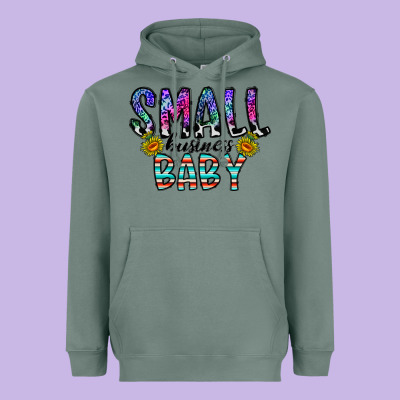 Small Business Baby Heavyweight Hoodie Designed By Cowhidedigitalart