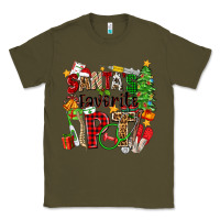 Army Green santa's favorite pt Classic Tee - Zillion Design Studio