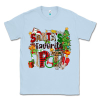 Dusty Blue santa's favorite pt Classic Tee - Zillion Design Studio