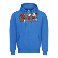 True Royal brother baseball Zipper Hoodie - Zillion Design Studio