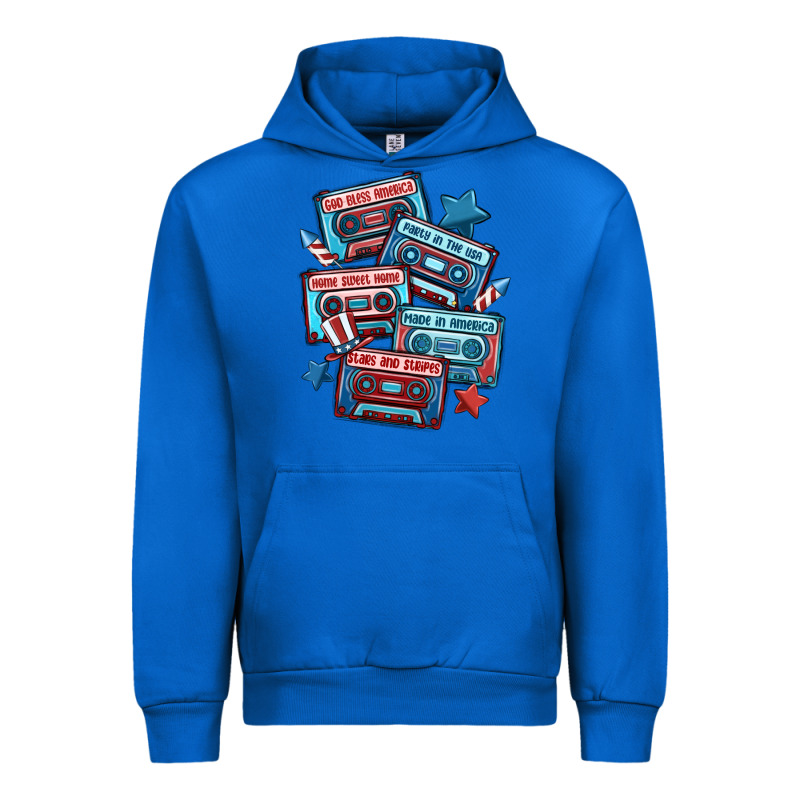 Usa America Cassette Tapes Urban Hoodie by MaliasSmallBusiness | Teevron