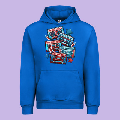 Usa America Cassette Tapes Urban Hoodie Designed By Maliassmallbusiness