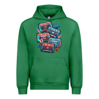 Emerald usa america cassette tapes Urban Hoodie - MaliasSmallBusiness