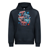 Navy usa america cassette tapes Urban Hoodie - MaliasSmallBusiness