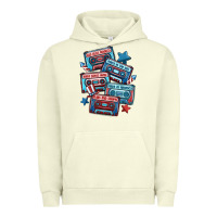 Pigment Pistachio usa america cassette tapes Urban Hoodie - MaliasSmallBusiness